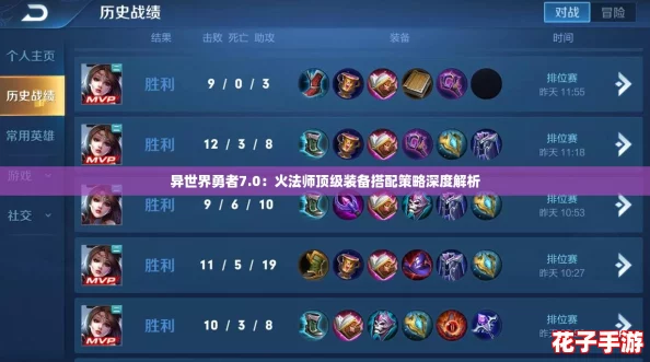 异世界勇者7.0：火法师顶级装备搭配策略深度解析
