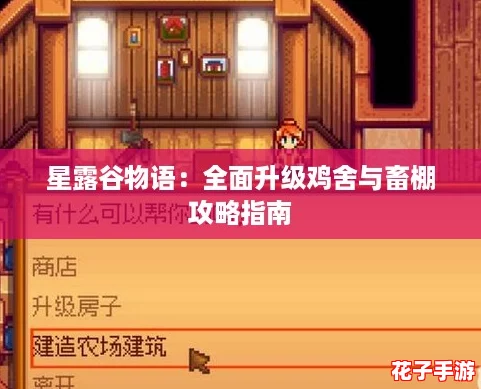 星露谷物语：全面升级鸡舍与畜棚攻略指南
