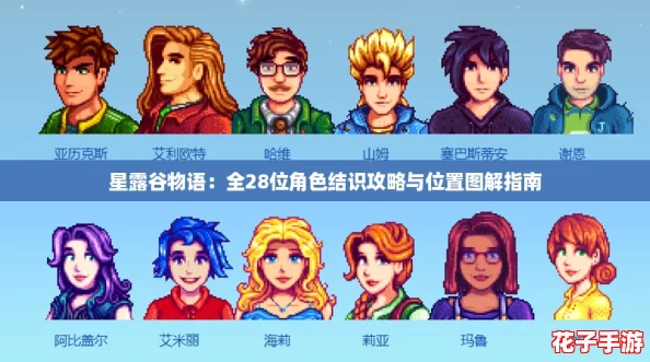 星露谷物语：全28位角色结识攻略与位置图解指南