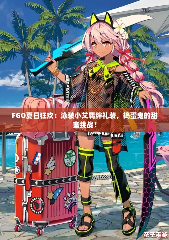 FGO夏日狂欢：泳装小艾羁绊礼装，捣蛋鬼的甜蜜挑战！