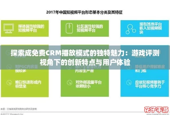 探索成免费CRM播放模式的独特魅力：游戏评测视角下的创新特点与用户体验