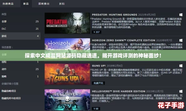 探索中文成品网站源码隐藏通道，揭开游戏评测的神秘面纱！