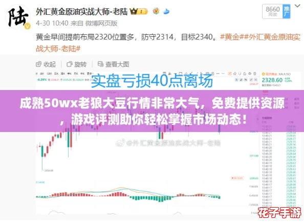 成熟50wx老狼大豆行情非常大气，免费提供资源，游戏评测助你轻松掌握市场动态！