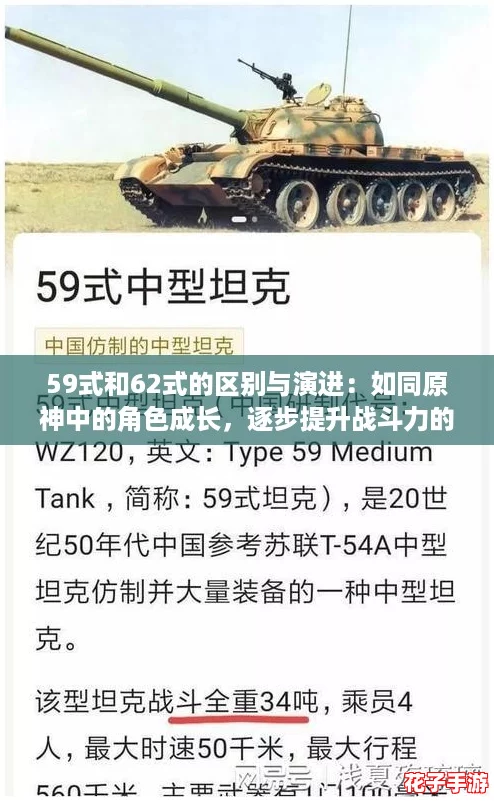 59式和62式的区别与演进：如同原神中的角色成长，逐步提升战斗力的历程