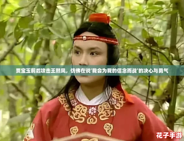 贾宝玉前后攻击王熙凤，仿佛在说‘我会为我的信念而战’的决心与勇气